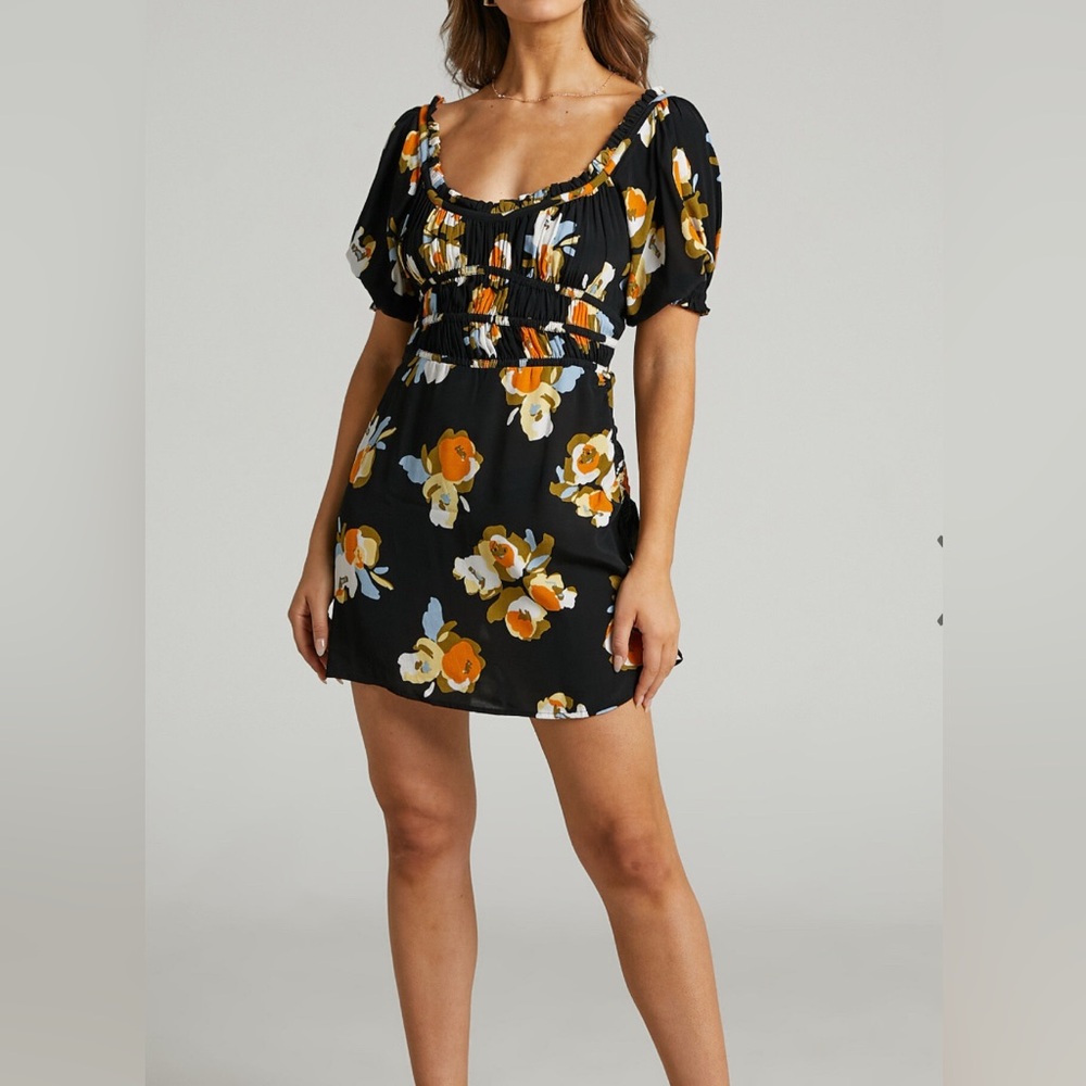 RUE STIIC - MAREN DRESS IN MARIGOLD FLORAL